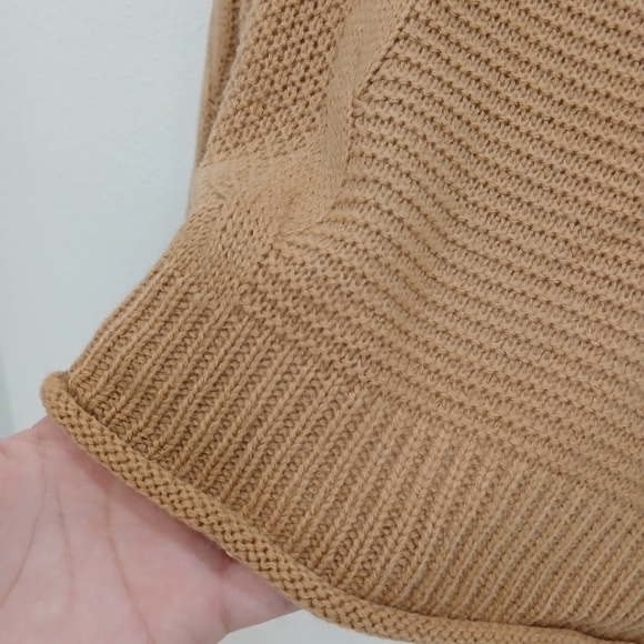 Cozy Tan Cable Knit Sweater - Picture 2 of 4